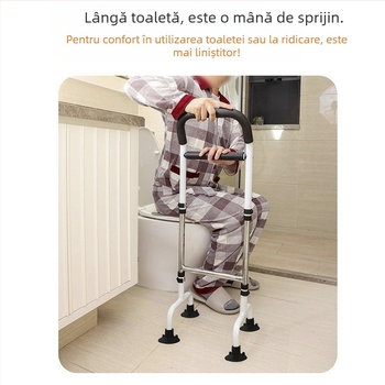Sprijin pentru pat cu bază pe podea – înălțime reglabilă, ajutor multifuncțional pentru ridicare pentru persoanele în vârstă și femeile însărcinate