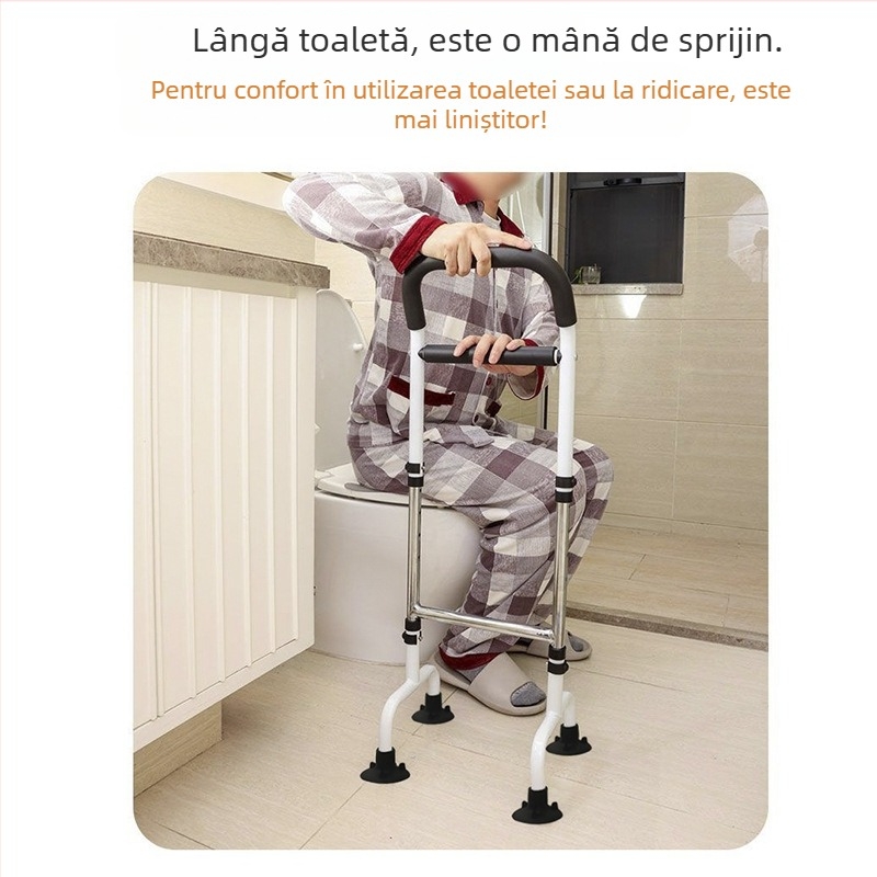 Sprijin pentru pat cu bază pe podea – înălțime reglabilă, ajutor multifuncțional pentru ridicare pentru persoanele în vârstă și femeile însărcinate