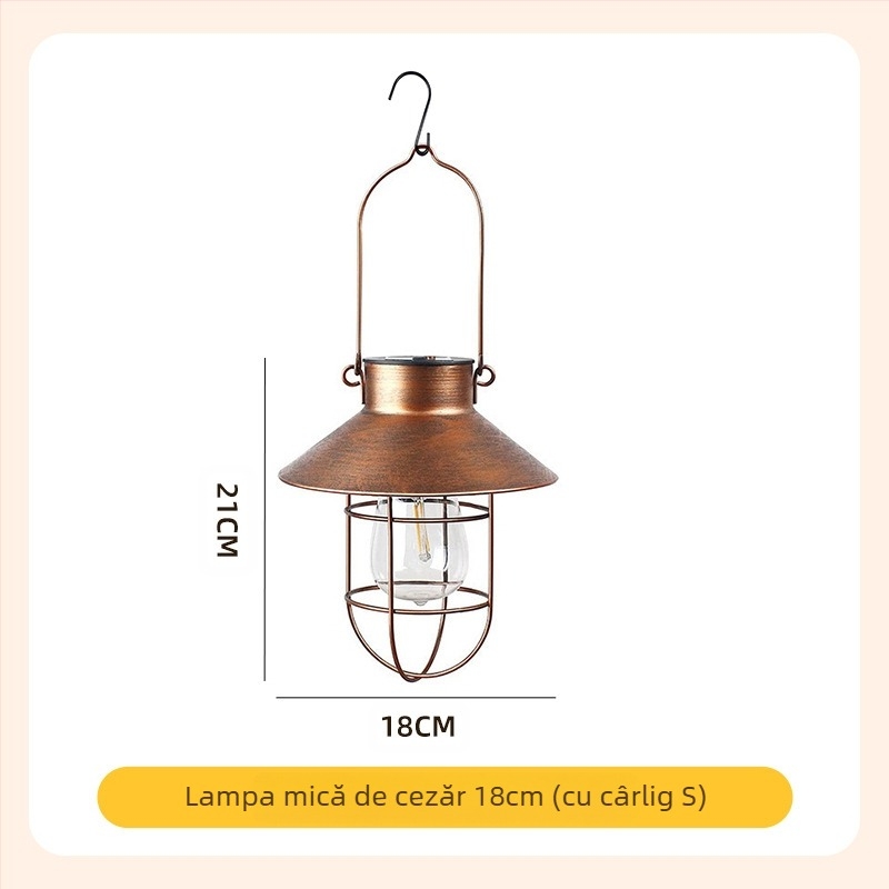 Lumină de peisaj solar TY-K108, corp din fier, LED, IP44