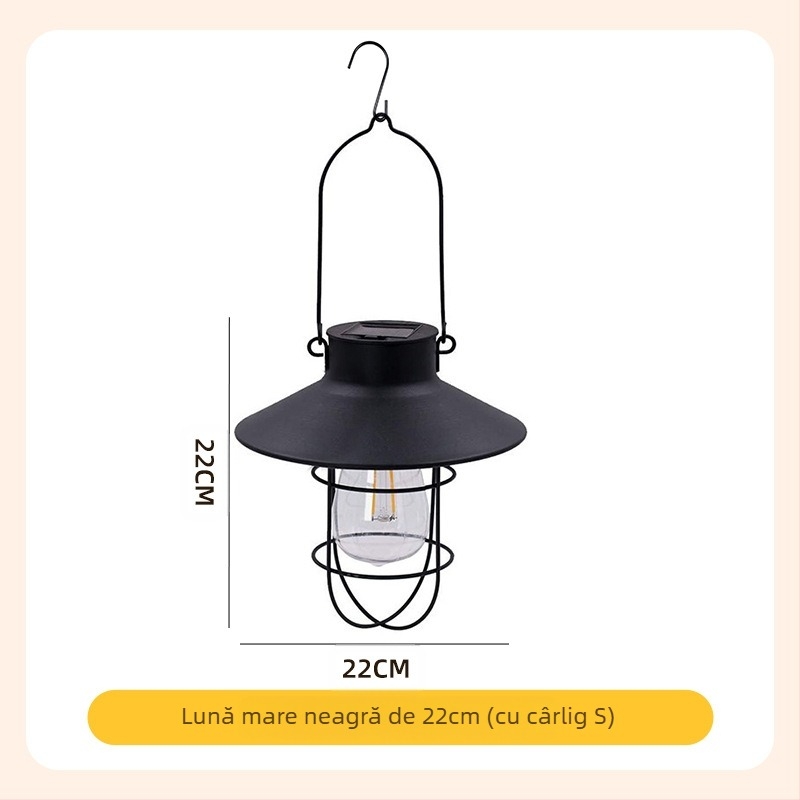 Lumină de peisaj solar TY-K108, corp din fier, LED, IP44