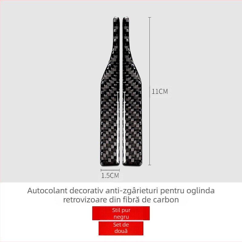 Mu mei road bandă de protecție din fibră de carbon pentru oglinda retrovizoare, model MML-HSJ001