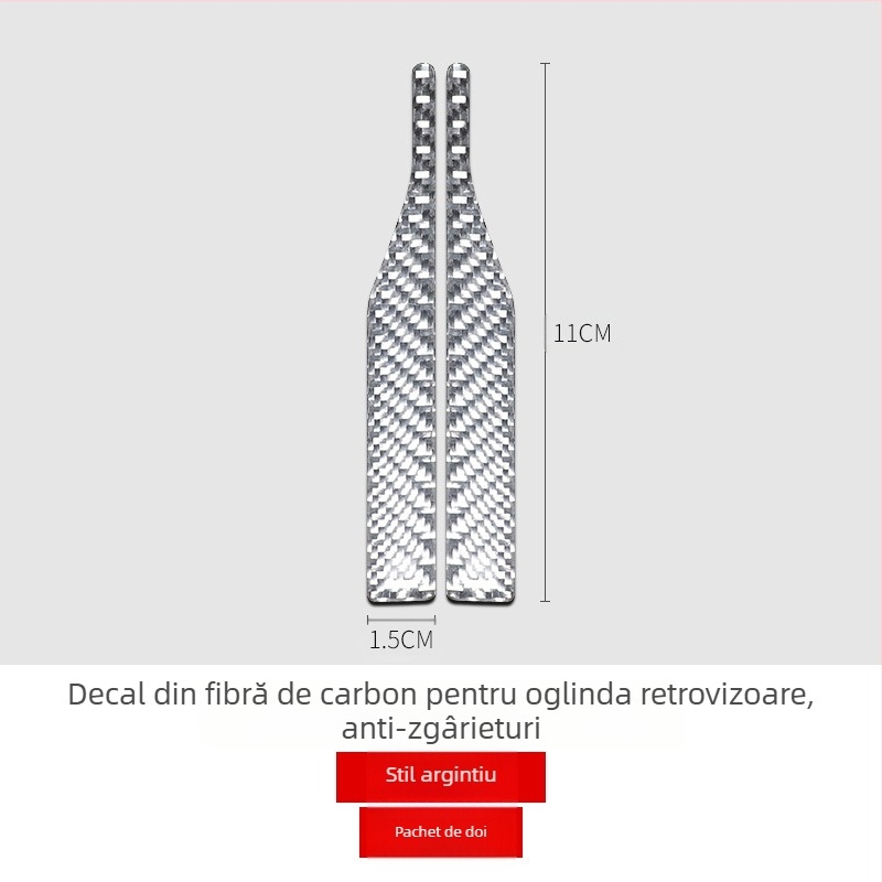 Mu mei road bandă de protecție din fibră de carbon pentru oglinda retrovizoare, model MML-HSJ001