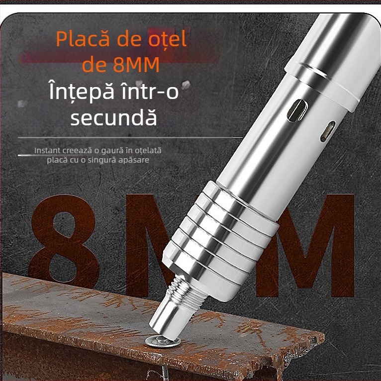 Pistol cuie pentru cadre din lemn; corp din oțel; funcționare cu zgomot redus