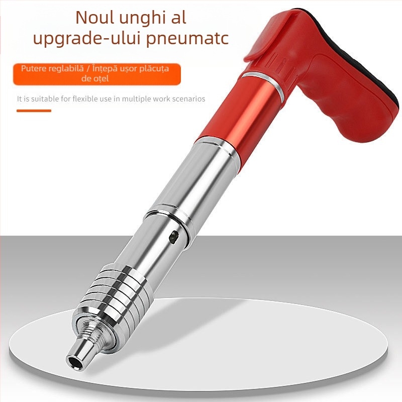 Pistol cuie pentru cadre din lemn; corp din oțel; funcționare cu zgomot redus