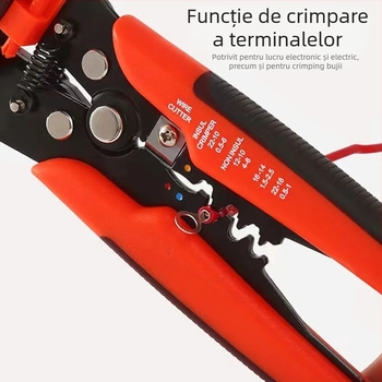 Dezlipitor cabluri pentru electricieni cu acționare automată, dinți de patru și trei, cap plat, greutate 0,362 kg, brand Shandong Sike Tools