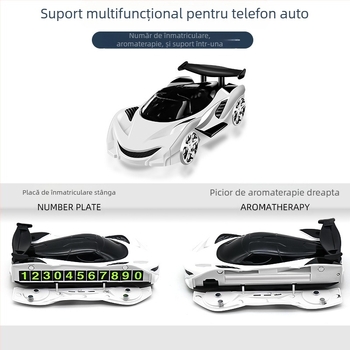 Suport extensibil pentru telefon și navigație auto cu difuzor de aromaterapie, generația noua pentru mașini sportive, montat pe bord