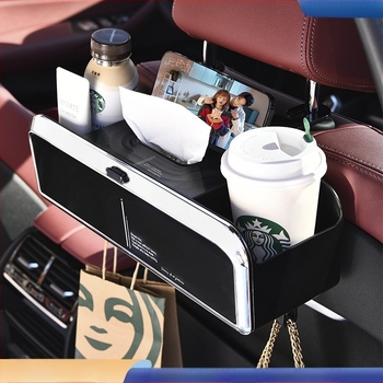 Cutie auto pentru șervețele - depozitare multifuncțională, corp din plastic, stil modern minimalist, personalizabil