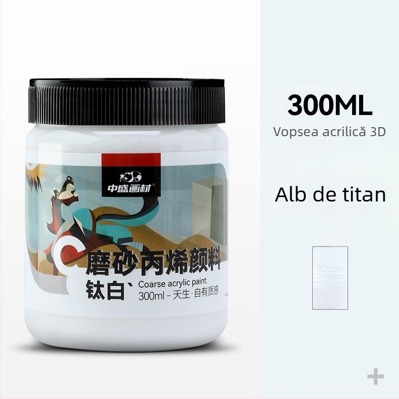 Kit pigmenți pentru pictură cu textură de la Zhongsheng Painting Material, bază de propilenă, 300 mlcapacitate, 36 sticle pe cutie, autorizare IP pentru creație artistică