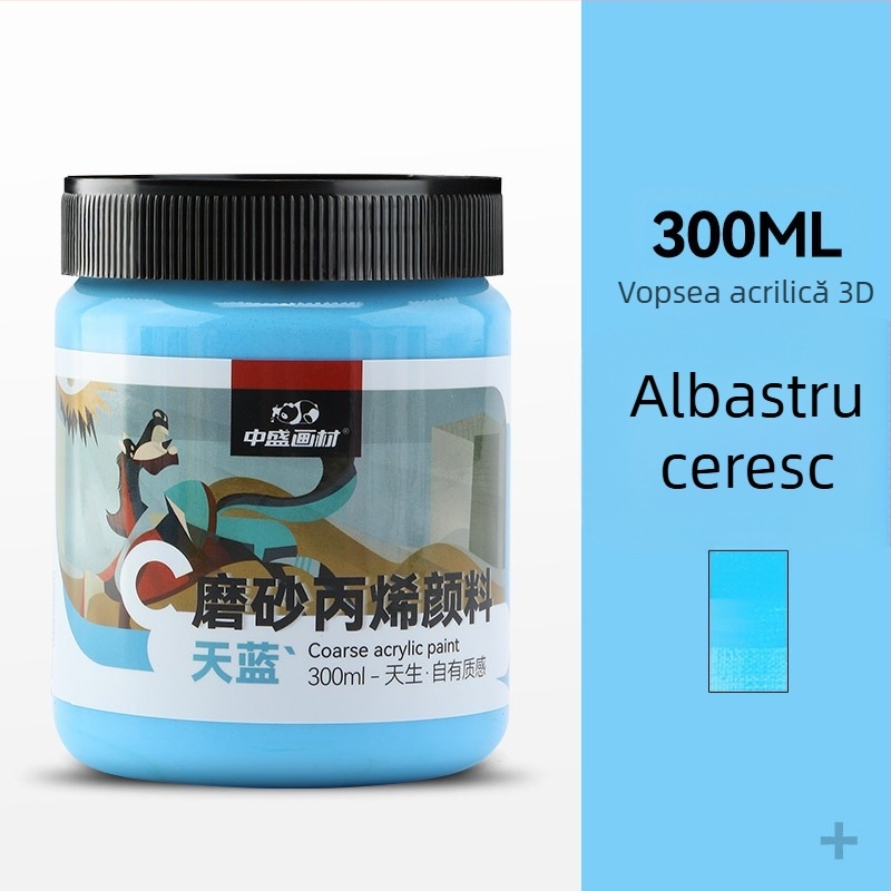 Kit pigmenți pentru pictură cu textură de la Zhongsheng Painting Material, bază de propilenă, 300 mlcapacitate, 36 sticle pe cutie, autorizare IP pentru creație artistică