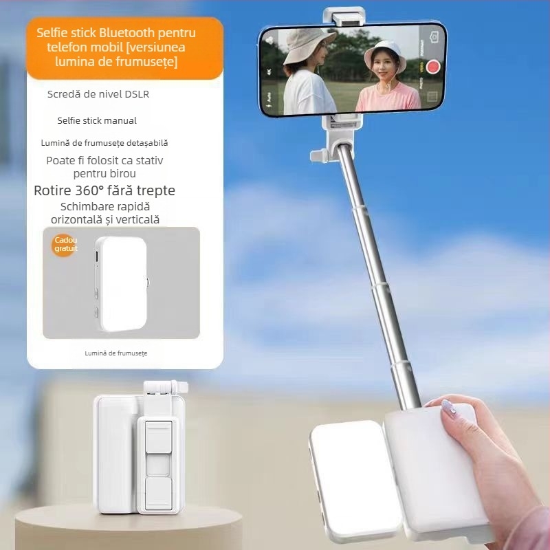 K01 E6 asistent de fotografiere Bluetooth pentru telefon, Selfie Stick, materiale ecologice, personalizabil, OEM compatibil