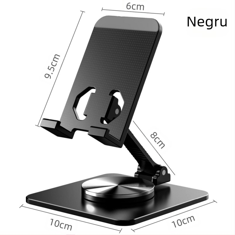 Suport de birou pentru telefon și tabletă, rotire de 360°, din aliaj de aluminiu, design în formă de desen animat, multifuncțional