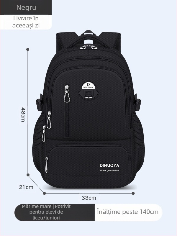 Rucsac pentru băieți, capacitate 36–55 L, material Oxford, bretele cu pernă de aer, rezistent la uzură, pentru utilizare zilnică