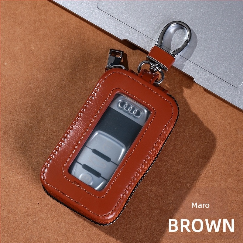 Geantă pentru chei unisex din PU, cu fermoar dublu, design pentru talie, stil urban minimalist, iarnă 2023