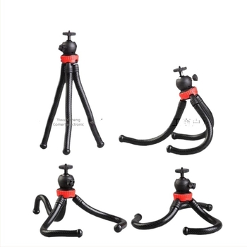 Suport de filmare de sus cu trepied caracatiță pentru telefon/DSLR — portabil, extensibil pentru selfie, silicon, design IP