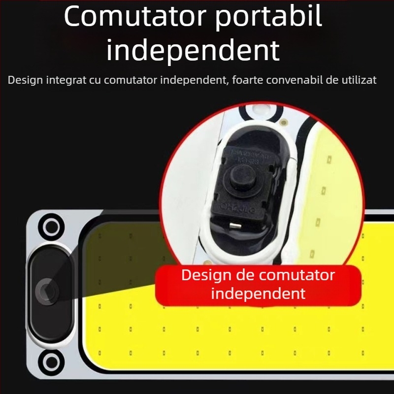 Lumină de citire pentru interior cu LED COB pentru cabina vehiculului — 12-85V, modul COB din aluminiu, 54/64/87/108 LED-uri, potrivită pentru camioane, mașini, semiremorci, vanuri, autobuze
