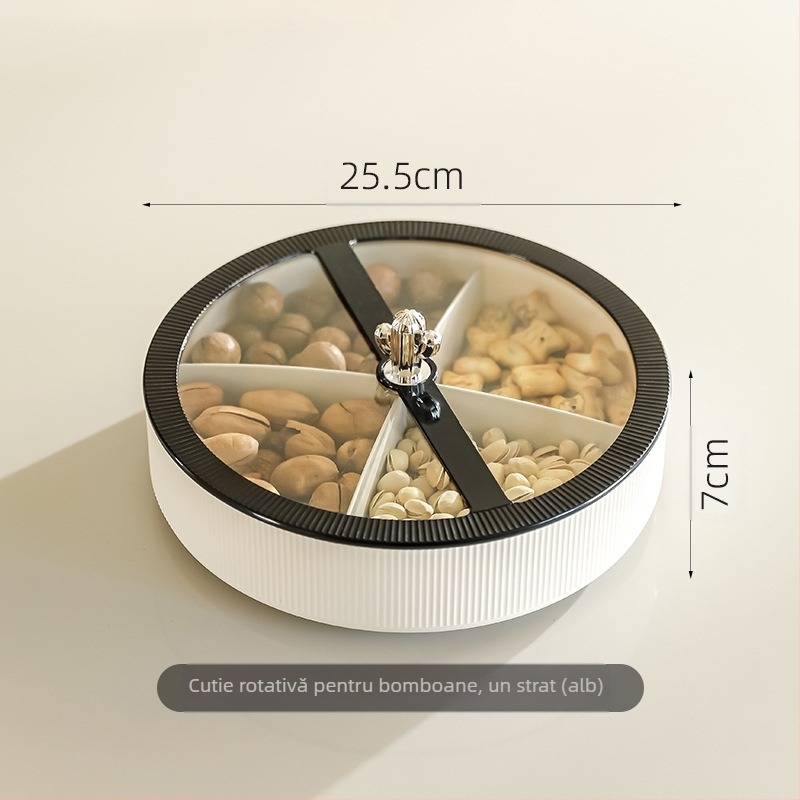 Multi-pie Platou de fructe din acril pentru uz casnic — stil retro lux, calitate de primă clasă