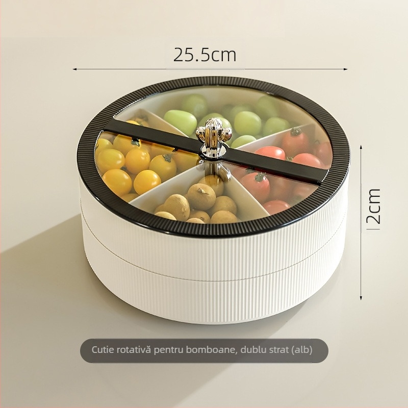 Multi-pie Platou de fructe din acril pentru uz casnic — stil retro lux, calitate de primă clasă
