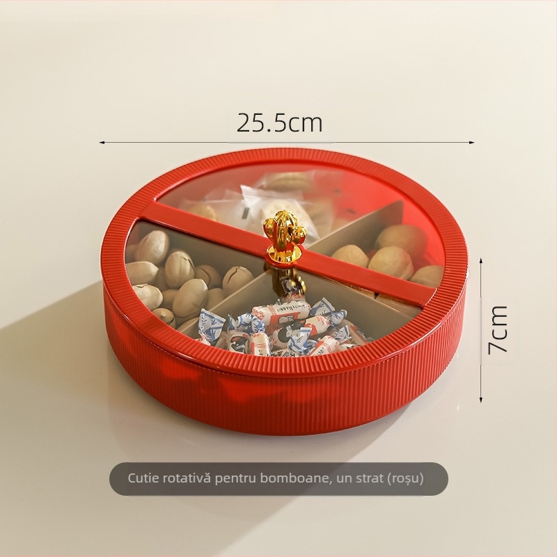 Multi-pie Platou de fructe din acril pentru uz casnic — stil retro lux, calitate de primă clasă