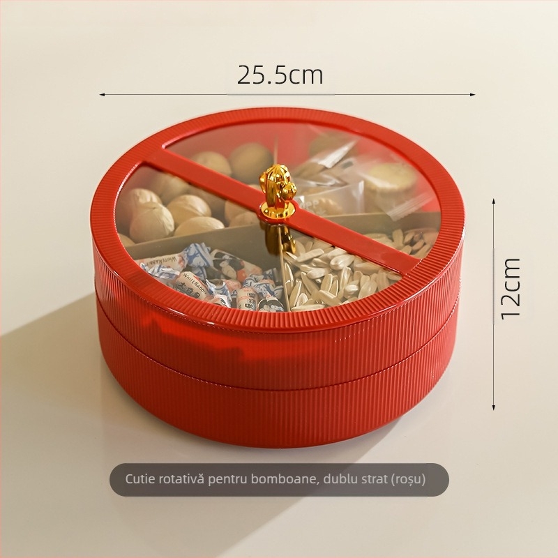 Multi-pie Platou de fructe din acril pentru uz casnic — stil retro lux, calitate de primă clasă