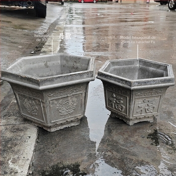 Formă hexagonală din plastic pentru ghivece din ciment – pentru amenajare DIY, model de ghiveci și șablon de construcție