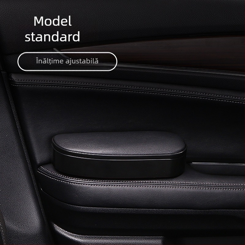 Suport cotieră stâng auto cu compartiment de depozitare și mecanism de ridicare, model ZT-YDL-01, plastic, 0,25 kg, pentru diferite modele