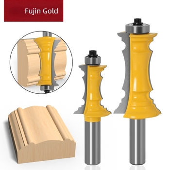 Freză pentru lemn - freză cu mâner 1/2 pentru panoul frontal al sertarului; freză pentru panouri de ușă ale dulapului/kuchină; freză pentru gravură în lemn; compatibilă cu mai multe unelte; pentru lemn/MDF/placi sintetice/laminate