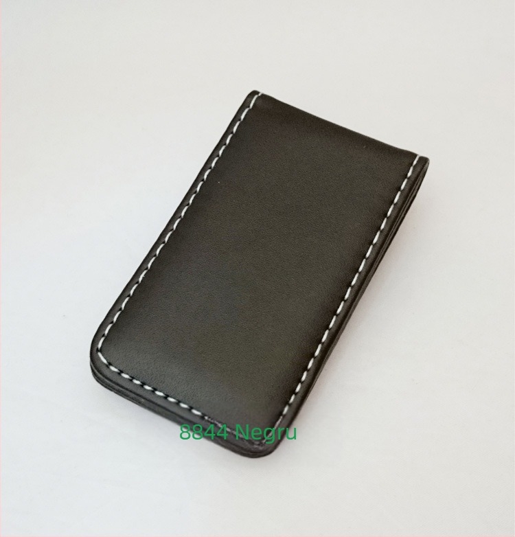 Clip magnetic pentru bani, unisex, PU piele, 1 pli, deschidere expusă, formă verticală pătrată, modele HC-8833/HC-8844/HC-9090
