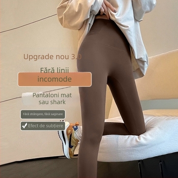 Legging feminin fără cusături, talie înaltă, ridicare a șoldurilor, pentru toate anotimpurile; compoziție 82,5% poliester, 17,5% elastan; pentru alergare, fitness și yoga.