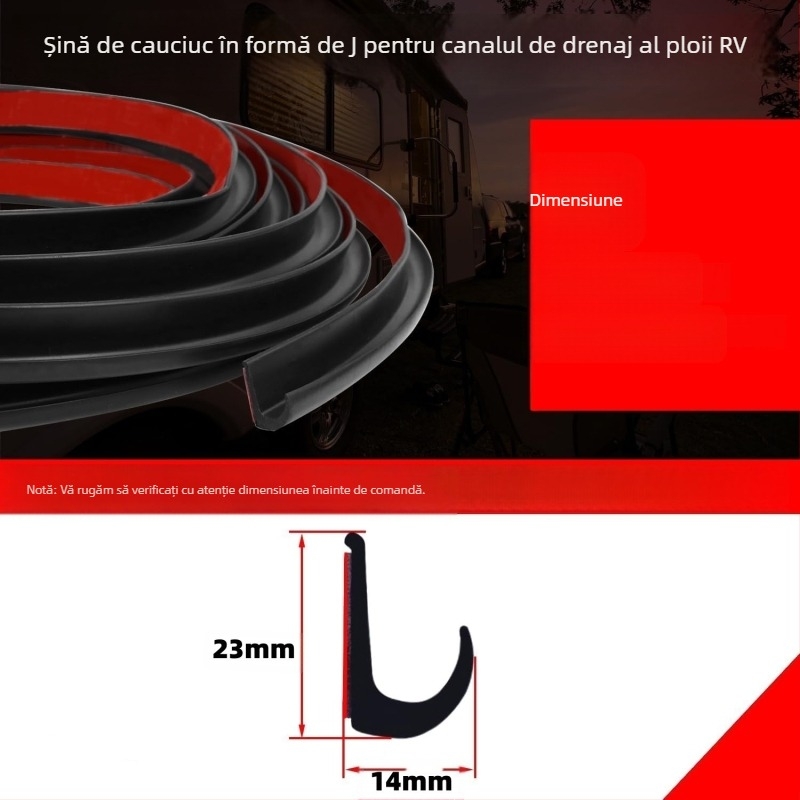 Bandă de etanșare TPE pentru RV – impermeabilă la praf, autoadezivă, anti-îmbătrânire, rezistentă la rupere