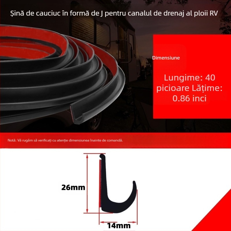 Bandă de etanșare TPE pentru RV – impermeabilă la praf, autoadezivă, anti-îmbătrânire, rezistentă la rupere