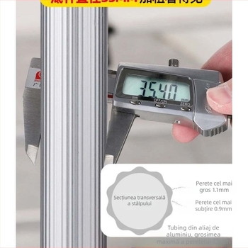 Nivel laser cu tijă telescopică de susținere și suport infraroșu multifuncțional, din aliaj de aluminiu întărit și oțel inoxidabil