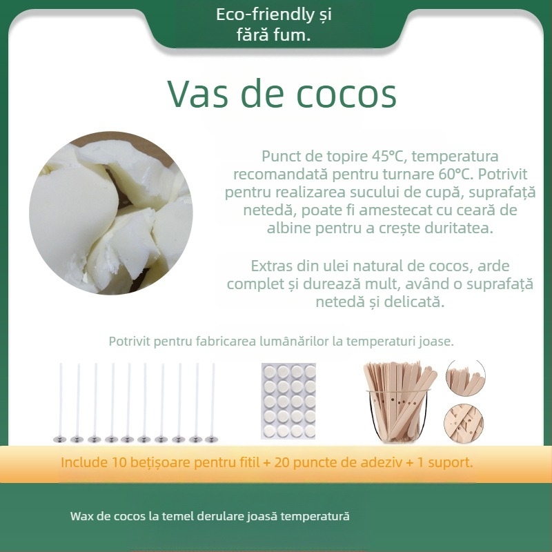 Material DIY pentru lumânări din ceară de soia – lumânare parfumată artizanală, în formă de fulgi; Brand: Flower with me; Material: Ceară de soia; Confecționat: Manual; Tip lumânare: Aromat; Formă: Fulgi