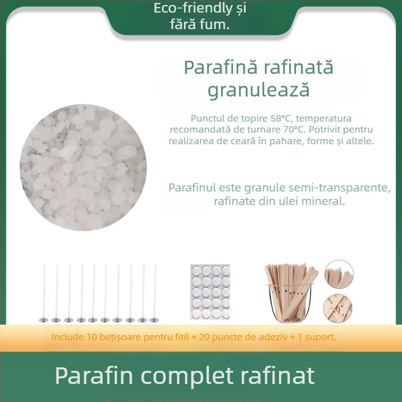 Material DIY pentru lumânări din ceară de soia – lumânare parfumată artizanală, în formă de fulgi; Brand: Flower with me; Material: Ceară de soia; Confecționat: Manual; Tip lumânare: Aromat; Formă: Fulgi
