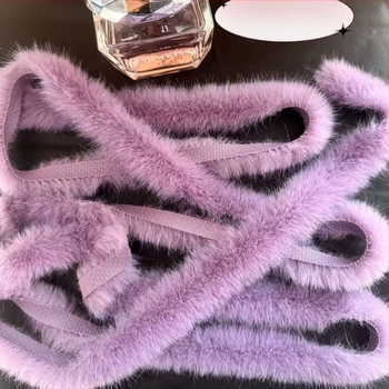 Fâșii din blană artificială de tip mink pentru DIY – margine brută, decor pentru haine și felinarelor palatului