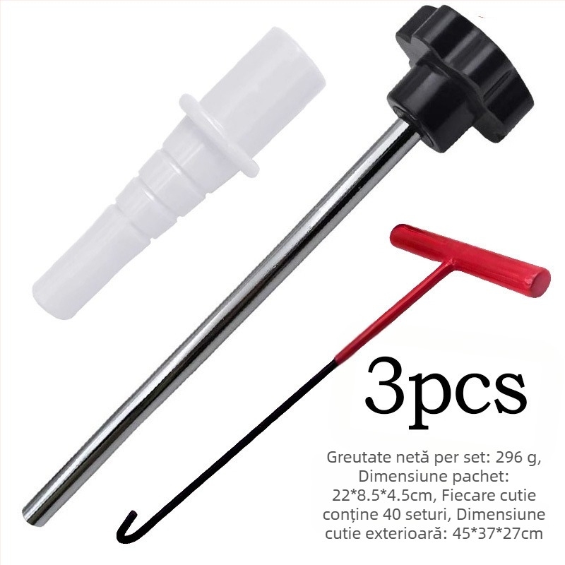 Set de unelte pentru montajul ventilului de la anvelope: demontare ventil cauciuc și montaj miez ventil – pentru reparații auto