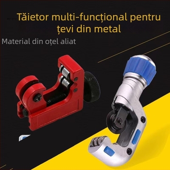 Tăietor de țevi cu lamă din oțel inoxidabil, mecanism cu rulmenți, rolă pentru tăierea țevi metalice, din cupru și din plastic