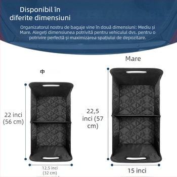 Cutie din piele pentru portbagaj – pliabilă, 50 L, impermeabilă
