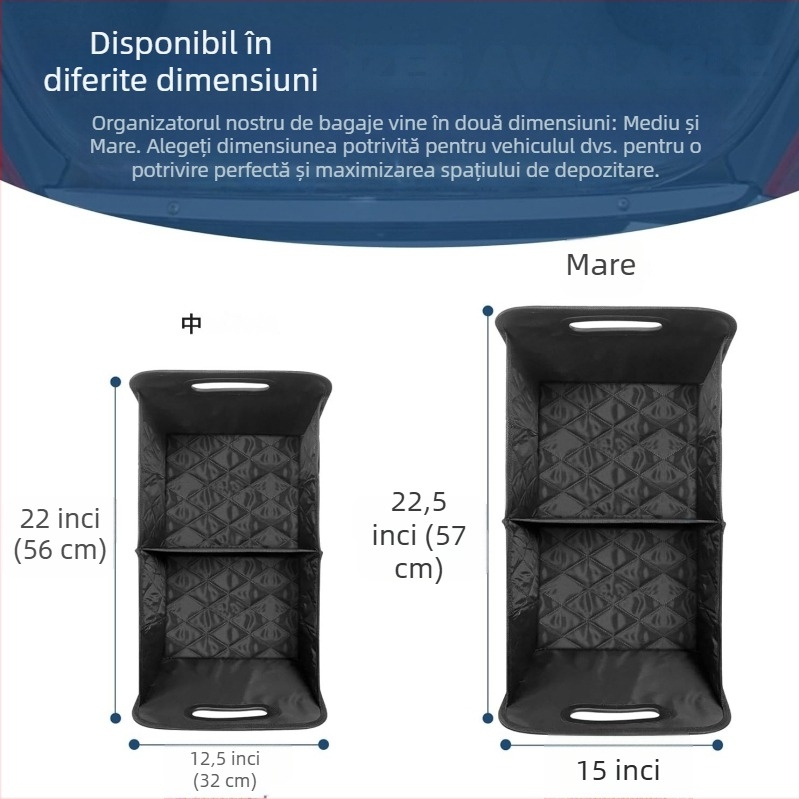 Cutie din piele pentru portbagaj – pliabilă, 50 L, impermeabilă