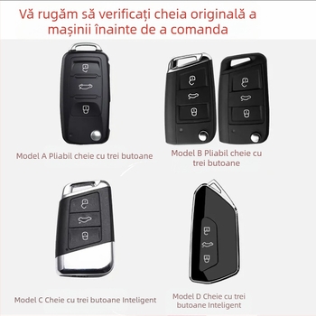 Capac chei pentru modelele Volkswagen – Bai xi, PVC, stil business, fără personalizare