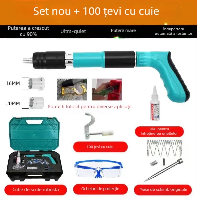 Mini Gun Nail Gun – pistol pentru cui pentru fixare în beton și montaj, suport pentru HVAC; seria Mini Gun Nail Gun, origine Germania, piața Oceania