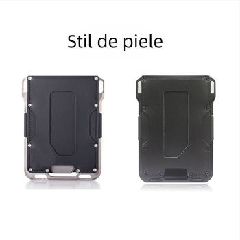 Port card RFID pentru permis de conducere — Anti-furt, Capacitate 10 carduri, Design cu două pliuri, Căptușit cu piele sintetică