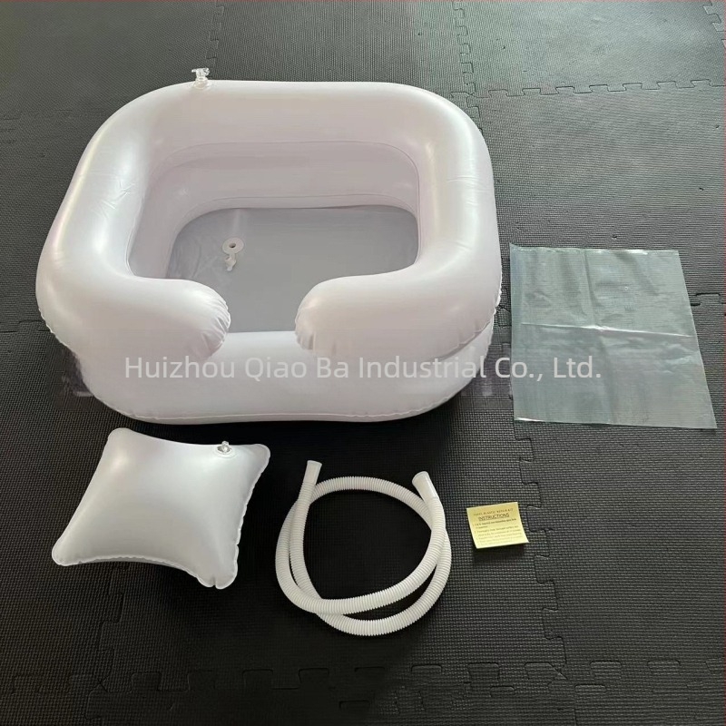 Qiao Ba chiuvetă PVC gonflabilă pentru spălat părul în pat – portabilă pentru femei însărcinate