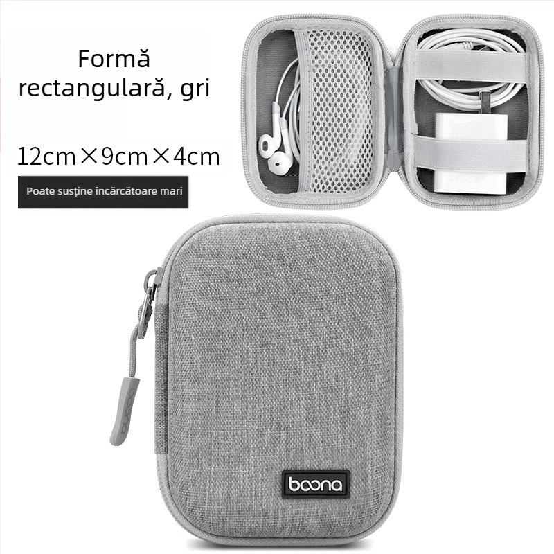 BN-F003 husă de depozitare pentru accesorii digitale | Material Oxford, capacitate 1 kg | pentru căști Bluetooth, cabluri, încărcătoare și unități USB