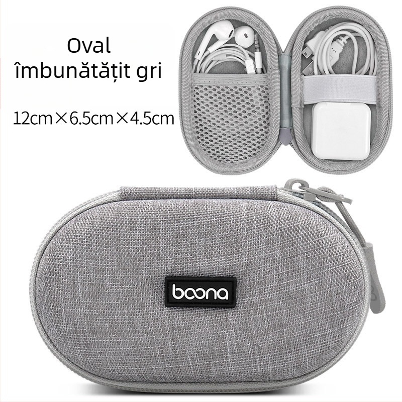 BN-F003 husă de depozitare pentru accesorii digitale | Material Oxford, capacitate 1 kg | pentru căști Bluetooth, cabluri, încărcătoare și unități USB