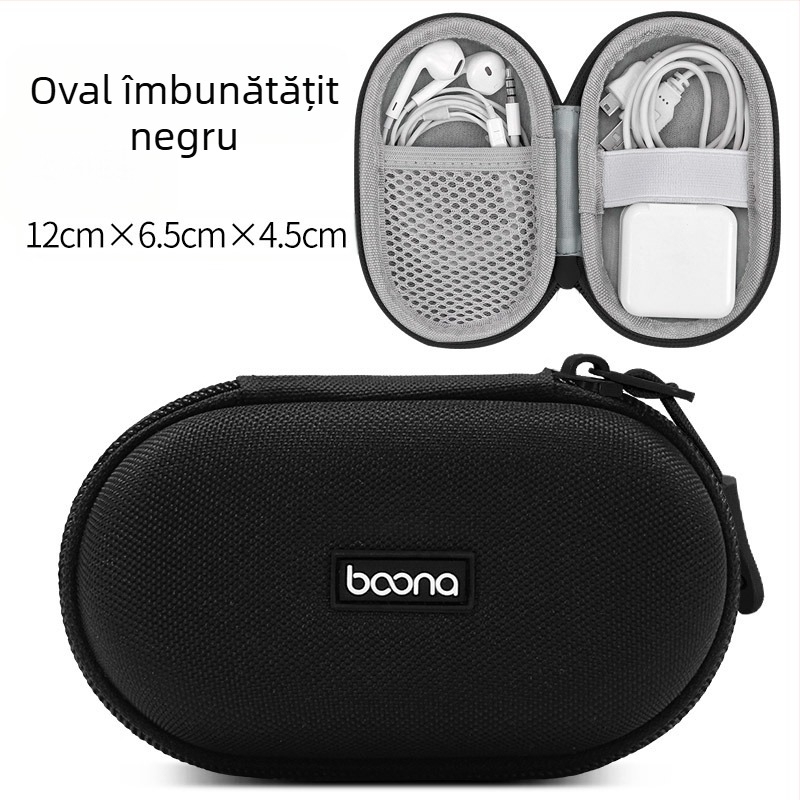 BN-F003 husă de depozitare pentru accesorii digitale | Material Oxford, capacitate 1 kg | pentru căști Bluetooth, cabluri, încărcătoare și unități USB
