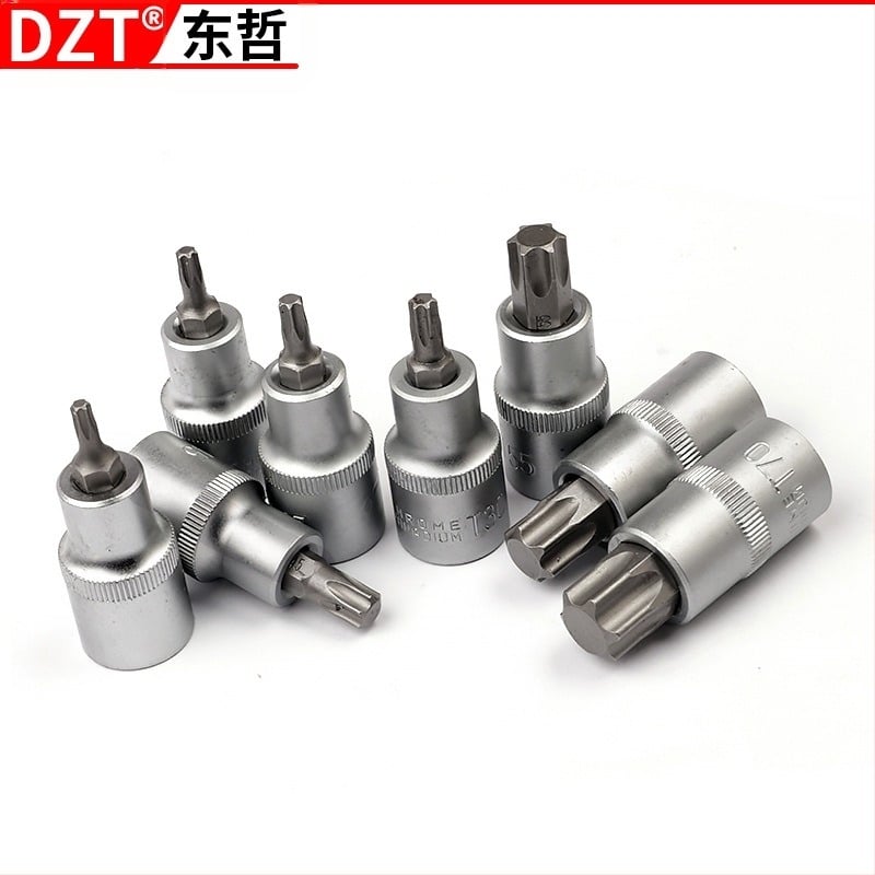 Set pneumatic pentru reparații auto, 12 piese, din oțel S2, finisaj mat, cu suprafață nervurată, MF