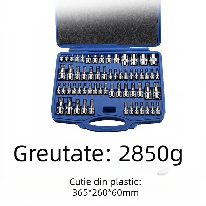 Set pneumatic pentru reparații auto, 12 piese, din oțel S2, finisaj mat, cu suprafață nervurată, MF