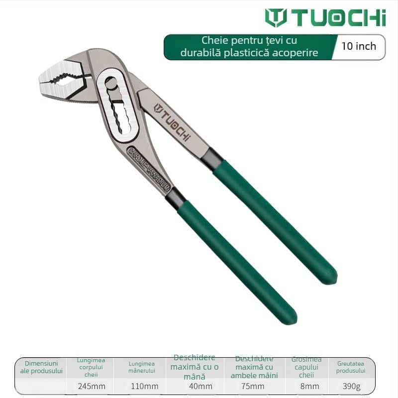Clește pentru țevi – multifuncțional, gură lată – Tuochi