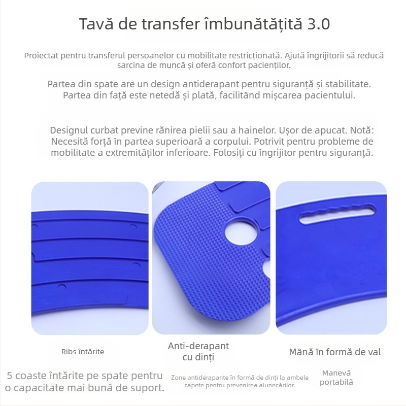 AYK-B808 Placă de transfer – ABS, pentru transfer din pat în pat, pentru persoane vârstnice cu dizabilități, brand Aiyikang