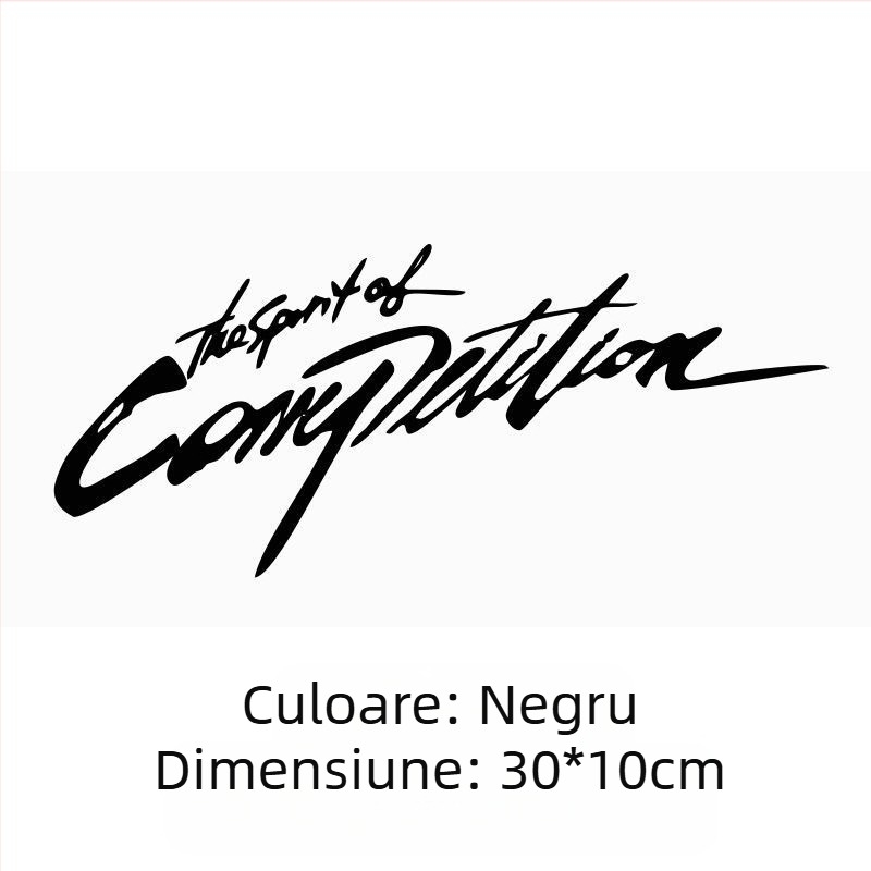 Decaluri pentru sprâncenele farurilor auto cu texte personalizate, material epoxidic, adeziv anti-coliziune, universal